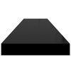 vidaXL &Eacute;tag&egrave;re murale flottante noir 120x23,5x3,8 cm MDF