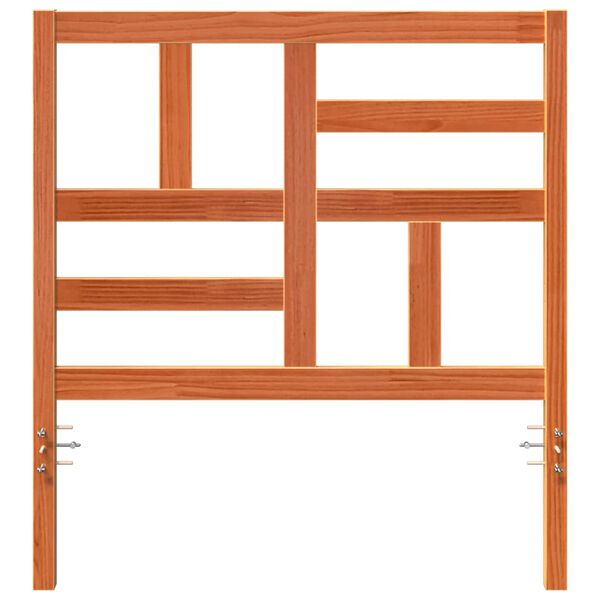 vidaXL T&ecirc;te de lit Brun cire 105,5 x 4 x 104 cm Pin massif