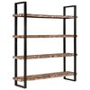 vidaXL Biblioth&egrave;que 4 niveaux 160x40x180cm Bois solide de r&eacute;cup&eacute;ration