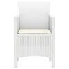 vidaXL Chaise de jardin 2 pcs Blanc 53 x 49 x 85 cm Polypropyl&egrave;ne