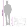 vidaXL Chaises de jardin avec coussins lot de 2 bois de pin massif