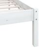 vidaXL Cadre de lit sans matelas blanc bois massif 140x190 cm
