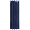 vidaXL Rideaux occultants 2 pcs Bleu foncé 140 x 260 cm Velours
