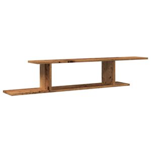 vidaXL &Eacute;tag&egrave;re TV murale vieux bois 125x18x23 cm bois d'ing&eacute;nierie