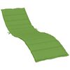 vidaXL Coussin de chaise longue vert m&eacute;lang&eacute; 200x50x4 cm tissu