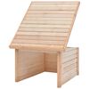vidaXL Garage pour tondeuse à gazon 92x104x59,5 cm Pinède solide 19 mm
