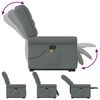 vidaXL Fauteuil de massage inclinable Gris fonc&eacute; Tissu