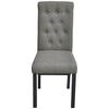 vidaXL Chaises &agrave; manger lot de 2 gris clair tissu