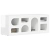vidaXL Meuble TV Blanc brillant 100 x 35 x 40 cm Bois d'ing&eacute;nierie