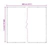 vidaXL Tarpuline Transparent 4 x 8 m PVC