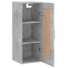 vidaXL Armoire murale gris b&eacute;ton 34,5x34x90 cm bois d'ing&eacute;nierie
