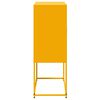 vidaXL Buffet haut jaune moutarde 68,5x38,5x107 cm acier