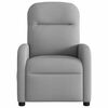 vidaXL Fauteuil de massage inclinable &eacute;lectrique gris clair tissu