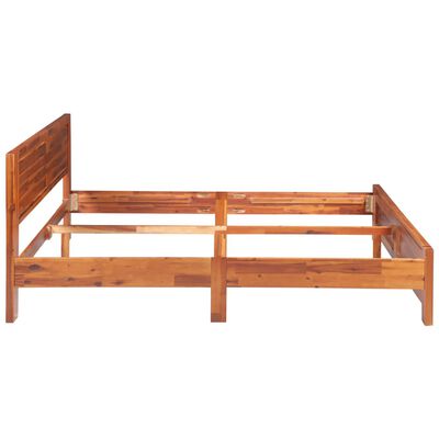 vidaXL Cadre de lit et 2 tables de chevet Bois d'acacia 160 x 200 cm