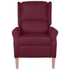 vidaXL Fauteuil de massage inclinable Violet Tissu