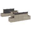 vidaXL Ensemble de canap&eacute; de jardin 7 pc Gris clair et gris fonc&eacute;