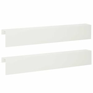 vidaXL Profil&eacute; de recouvrement de jardin 2 pc 100 x 10 x 15 cm Acier