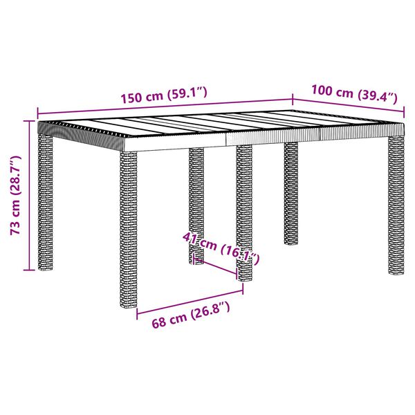 vidaXL Ensemble de salle &agrave; manger pour jardin 7 pcs Anthracite