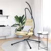 vidaXL Chaise suspendue Beige 94 x 107 x 196.5 cm Acier