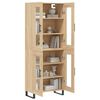 vidaXL Buffet haut Ch&ecirc;ne sonoma 69,5x34x180 cm Bois d'ing&eacute;nierie