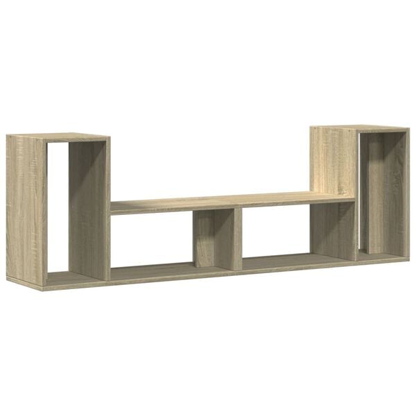 vidaXL Meubles TV 2 pcs chêne sonoma 75x30x50 cm bois d'ingénierie