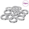 vidaXL Rondelle ressort 12 pcs Blanc 13 x 1 mm Fer