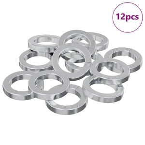 vidaXL Rondelle ressort 12 pcs Blanc 13 x 1 mm Fer