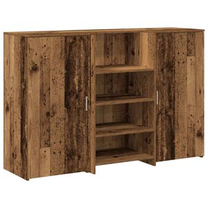 vidaXL Bureau de r&eacute;ception vieux bois 155x50x103,5cm bois d'ing&eacute;nierie