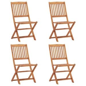 vidaXL Chaise Marron Bois d'acacia