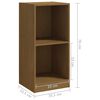 vidaXL Armoire d'appoint Marron miel 35,5x33,5x76cm Bois de pin massif