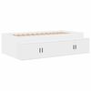 vidaXL Cadre de lit avec rangement Blanc 244 x 127 x 53.5 cm