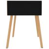 vidaXL Table de chevet Noir brillant 40x40x56 cm Bois d'ingénierie