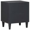 vidaXL Cabinet de chevet avec porte Noir 40 x 33 x 46 cm