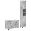 vidaXL Ensemble de 2 meubles de salle de bain HAARLEM Gris b&eacute;ton