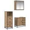 vidaXL Ensemble de mobilier de salle de bain 3 pc Ch&ecirc;ne artisanal