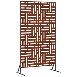 vidaXL &Eacute;cran de confidentialit&eacute; Gris 100 x 50 x 180 cm Acier patin&eacute;