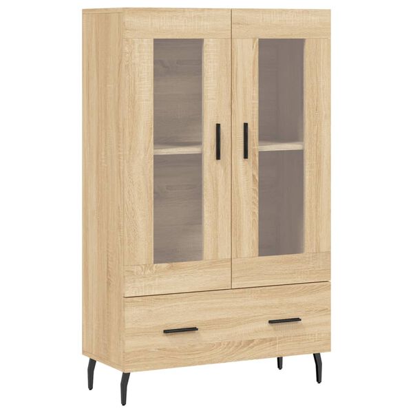 vidaXL Buffet haut ch&ecirc;ne sonoma 69,5x31x115 cm bois d'ing&eacute;nierie