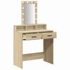 vidaXL Table de Toilette Marron 79 x 41 x 140 cm Bois d'ing&eacute;nierie