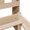 vidaXL Lit bibliothèque sans matelas 90x190 cm bois de pin massif