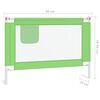 vidaXL Barri&egrave;re de s&eacute;curit&eacute; de lit enfant Vert 90x25 cm Tissu
