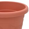 vidaXL Pots de plantes 6 pcs Rouge brique &Oslash; 26 x 21.5 cm Plastique