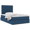 vidaXL Lit avec rangement et matelas Bleu 120 x 200 cm Polyester