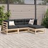 vidaXL Salon de jardin 4 pcs bois massif de pin
