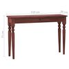 vidaXL Table console Marron classique 110x30x75cm Bois d'acajou massif