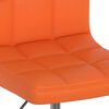 vidaXL Chaises &agrave; manger pivotantes lot de 2 orange similicuir