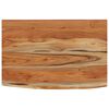 vidaXL &Eacute;tag&egrave;re murale rectangulaire massif acacia bordure assortie