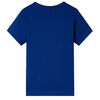 T-shirt pour enfants avec manches courtes bleu foncé 128