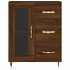 vidaXL Buffet chêne marron 69,5x34x90 cm bois d'ingénierie