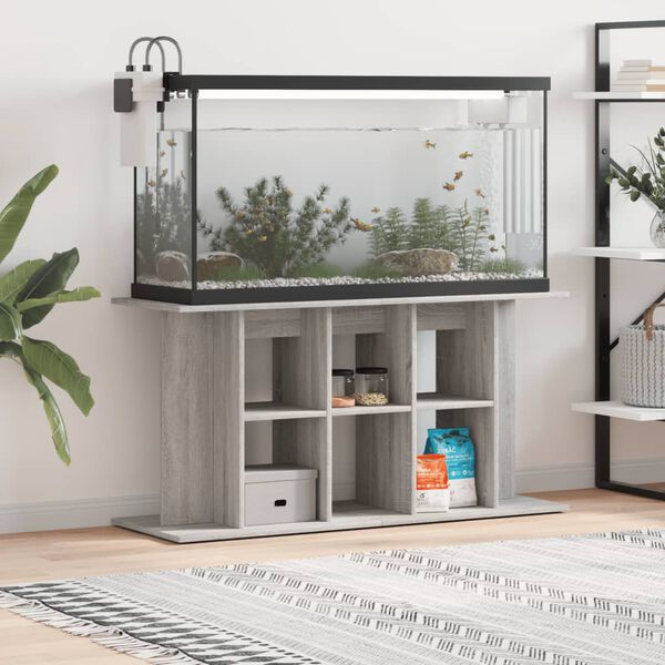 vidaXL Support pour aquarium sonoma gris 120x40x60cm bois d'ingénierie