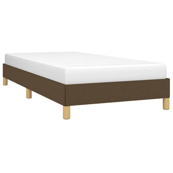 vidaXL Cadre de lit sans matelas marron foncé 80x200 cm tissu